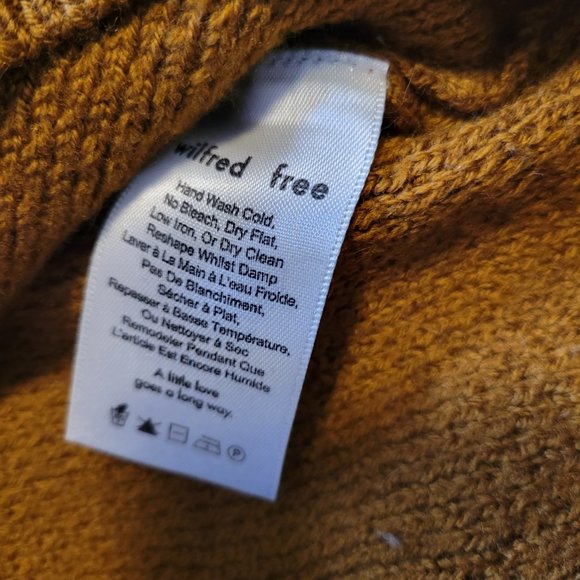 Aritzia Wilfred Free Isabelli Chevron Merino Wool Sweater - Picture 5 of 6